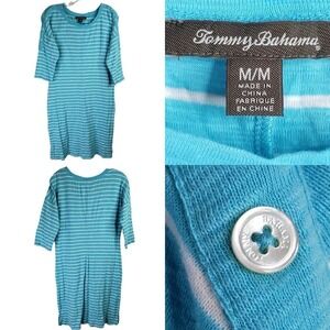 Tommy Bahama Blue Striped Dress